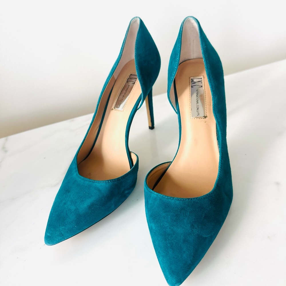 Inc teal stilettos heels - size 8